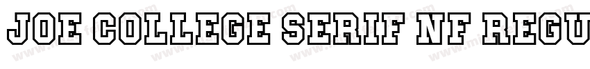 Joe College Serif NF Regular字体转换